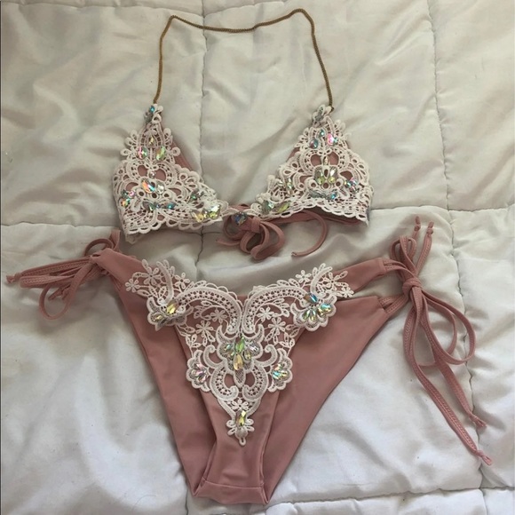 Crystal Mesh Bikini - Picture 1 of 9